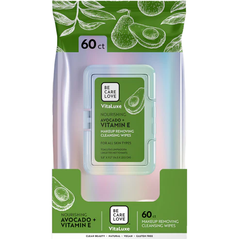 VitaLuxe Nourishing Avocado + Vitamin E Makeup Removing Cleansing Wipes
